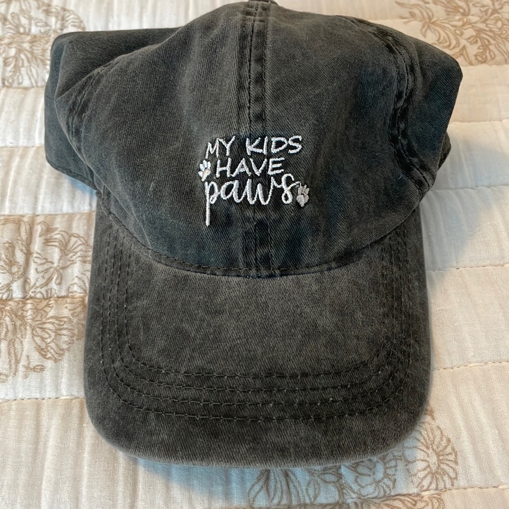 My Kids Have Paws Baseball Hat